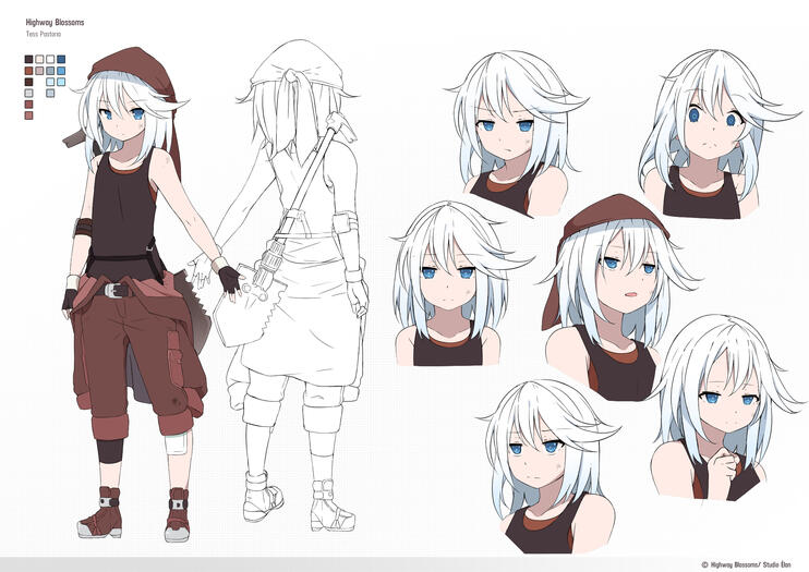 Character Design Sheet: Tess Pastoria (Highway Blossoms)